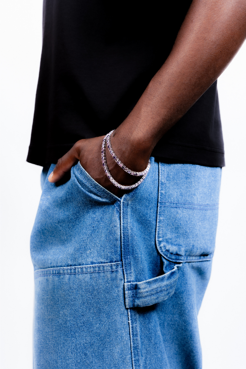 Tennis Armband 4mm Lila