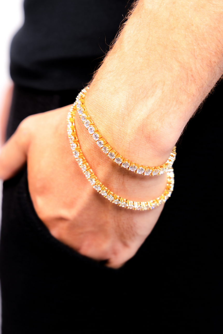 Tennis Armband 4mm Gold