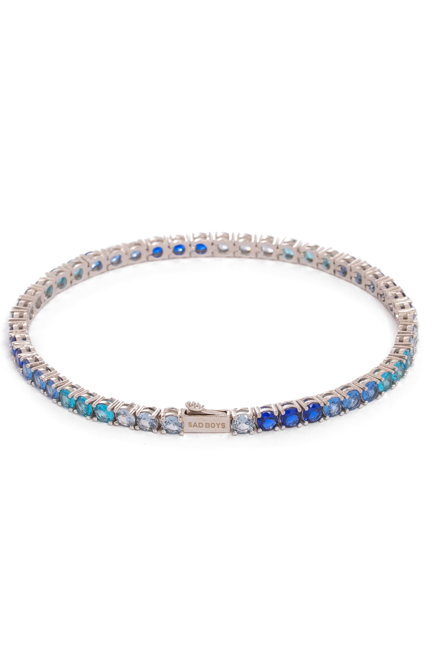 Tennis Armband 4mm Blau