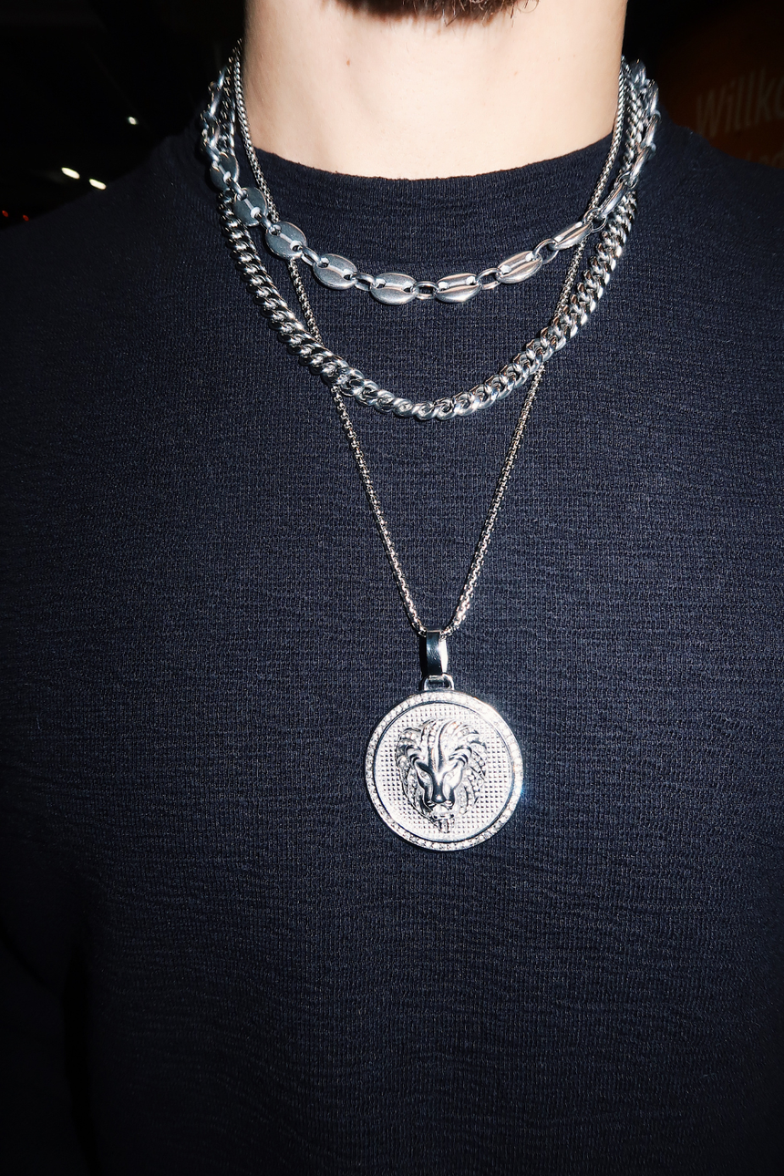 8mm Gliederkette Silber