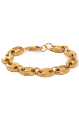 11 mm Gliederarmband Gold