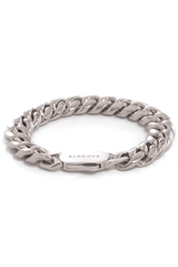 12 mm Miami Cuban Link Armband Silber
