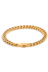 8 mm Miami Cuban Link Armband Gold