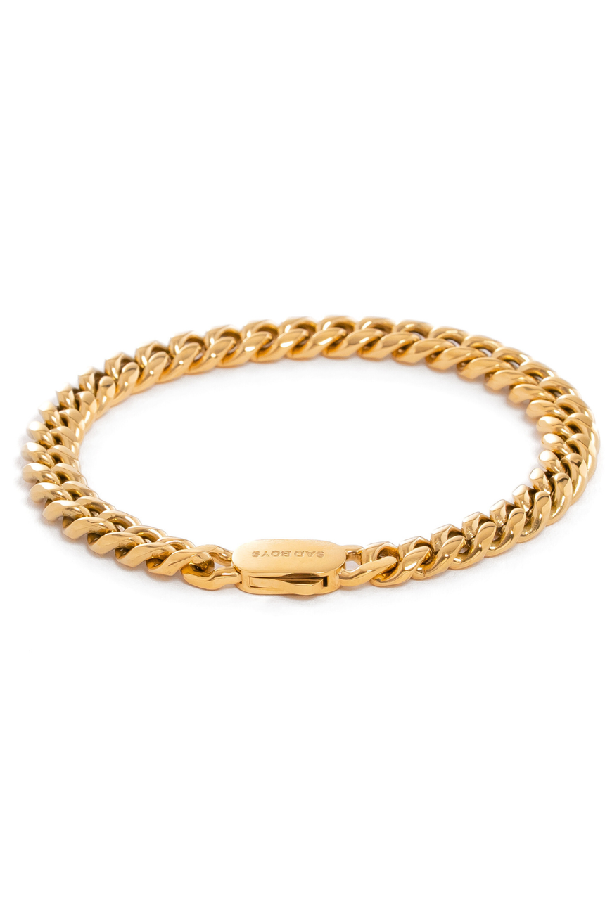 8 mm Miami Cuban Link Armband Gold
