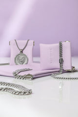 12 mm Miami Cuban Link Armband Silber